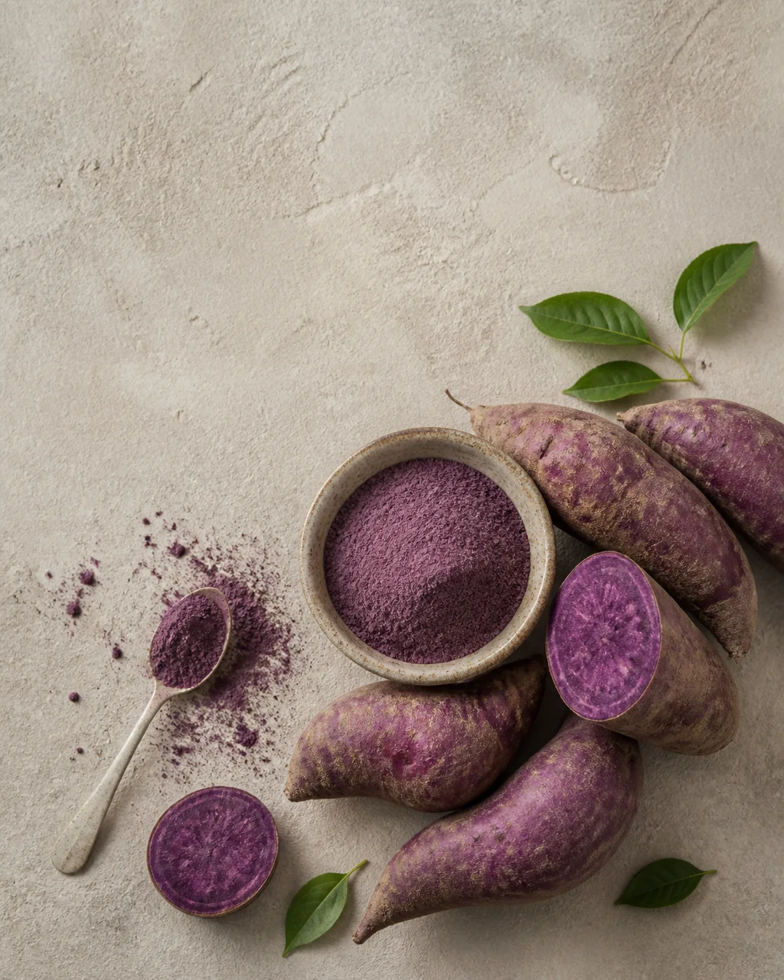 มันม่วงสดและผงมันม่วงจากเพชรบูรณ์ — Purple Sweet Potato and Purple Sweet Potato Powder